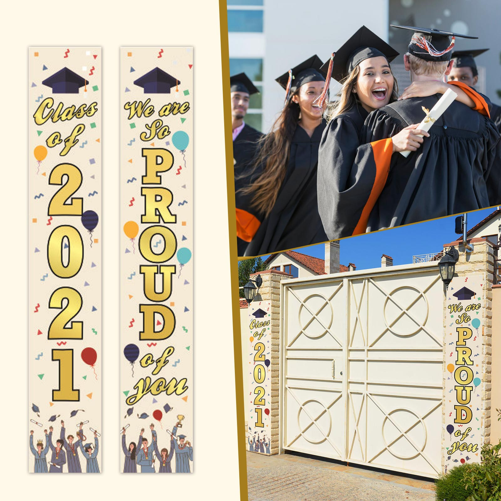 Graduation over the door hanger door decor hanger,2021 Graduation Banners Graduation Porch Sign 2021 Hanging Flags Banner decor hanging